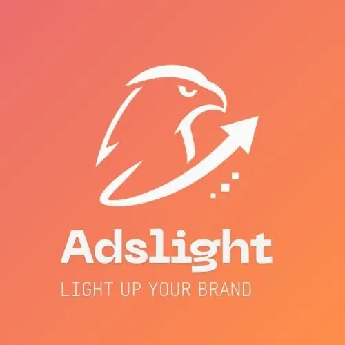 AdsLight logo with tagline “Let’s Go Uprising” in orange background